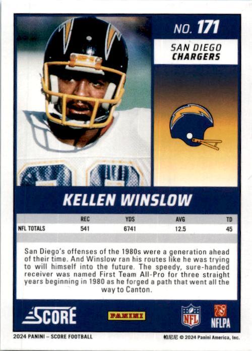 2024 Score #171 Kellen Winslow Stars #/399