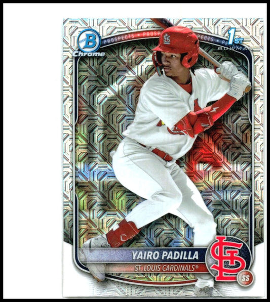 2025 Bowman Chrome Mojo Refractor #bcp-236 Yairo Padilla Cardinals