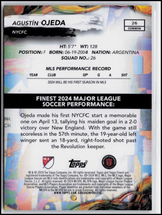 2024 Finest MLS #26 Agustín Ojeda