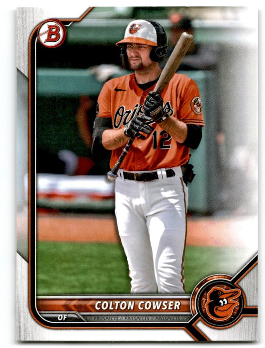 2022 Bowman Prospects Colton Cowser Baltimore Orioles #BP-49