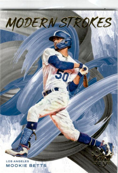 2022 Panini Diamond Kings Modern Strokes #MS-3 Mookie Betts Los Angeles Dodgers