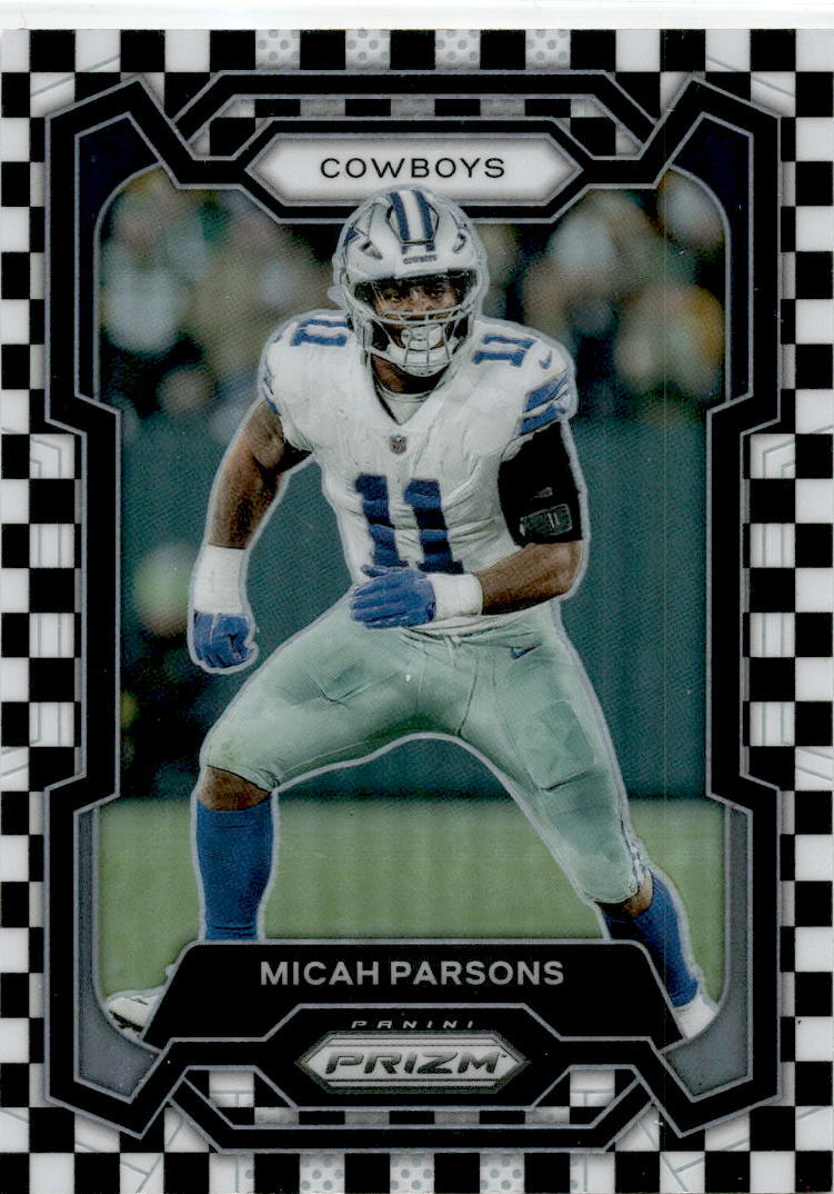 2023 Panini Prizm Black and White Checker #78 Micah Parsons Dallas Cowboys