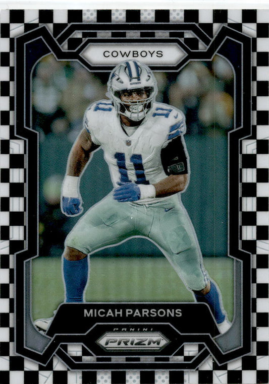 2023 Panini Prizm Black and White Checker #78 Micah Parsons Dallas Cowboys