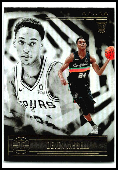 2020-21 Panini Illusions #171 Devin Vassell Rookie San Antonio Spurs
