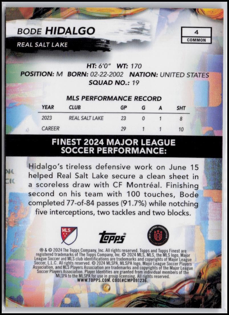 2024 Finest MLS #4 Bode Hidalgo