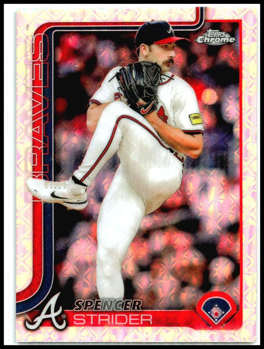 2025 Topps Chrome Logofractor #46 Spencer Strider Atlanta Braves