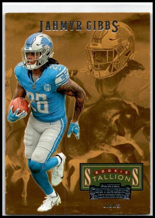2023 Panini Contenders Rookie Stallions #13 Jahmyr Gibbs Detroit Lions