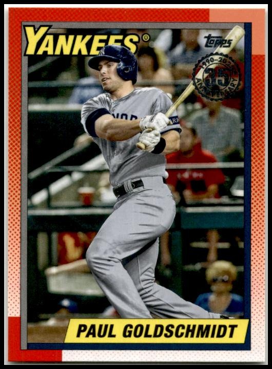 2025 Topps 1990 Topps 35th Anniversary #90B2-46 Paul Goldschmidt Yankees