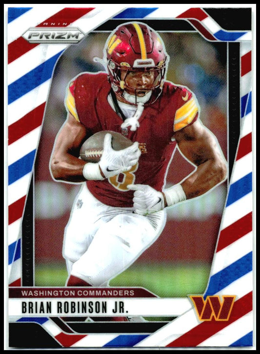 2024 Prizm Red White and Blue #288 Brian Robinson Jr. Commanders