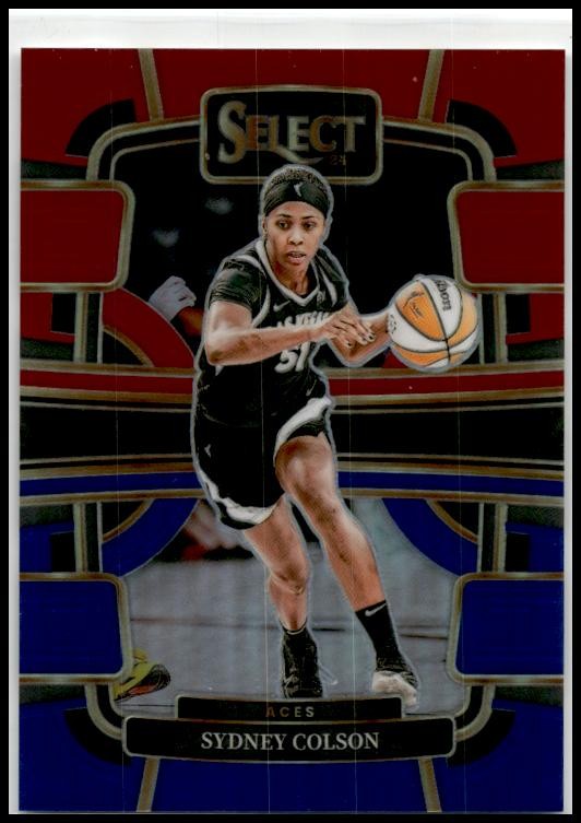 2024 Panini Select WNBA Prizms Red and Blue #40 Sydney Colson Las Vegas Aces