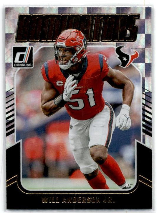 2024 Donruss Dominators #16 Will Anderson, Jr. Houston Texans