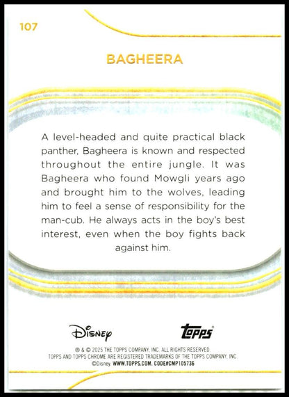 2025 Topps Chrome Disney #107 Bagheera