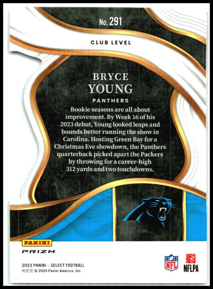 2023 Select Red and Yellow Prizms Die Cuts #291 Bryce Young Rookie Panthers