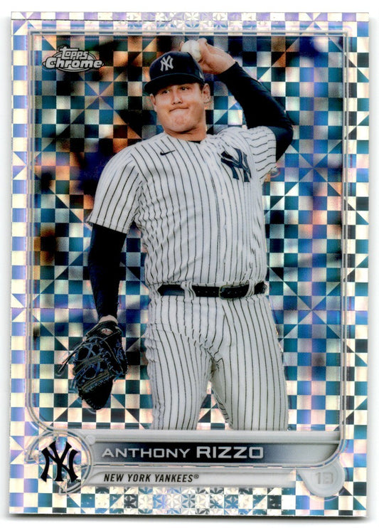 2022 Topps Chrome x-fractor Anthony Rizzo New York Yankees #73