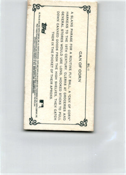 2022 Topps Allen & Ginter #BL-1 Can Of Corn
