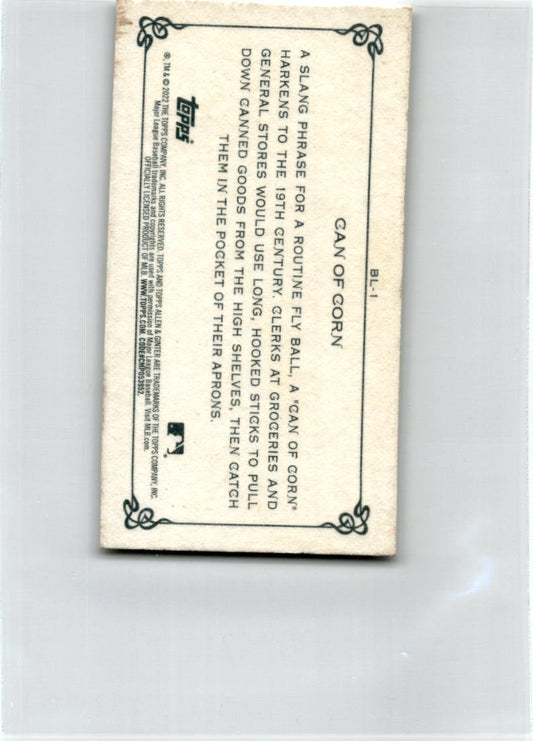2022 Topps Allen & Ginter #BL-1 Can Of Corn