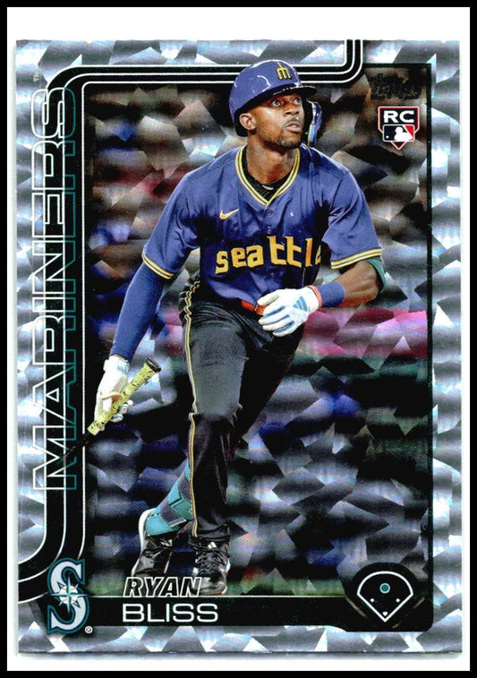 2025 Topps Silver Crackle Foilboard #251 Ryan Bliss Seattle Mariners