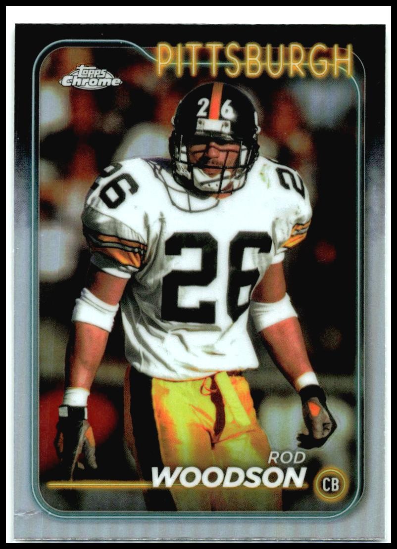 2024 Topps Chrome Refractor #166 Rod Woodson Pittsburgh Steelers