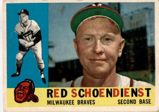 1960 Topps #335 Red Schoendienst Milwaukee Braves