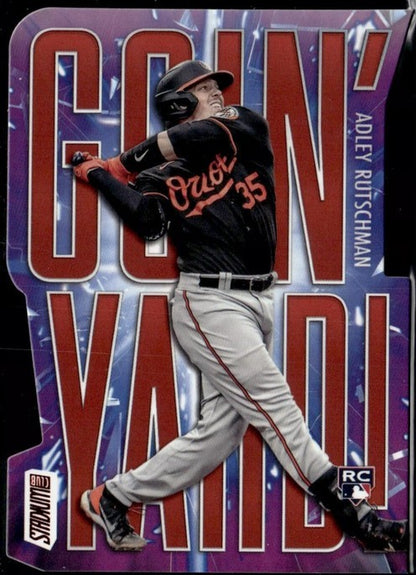 2023 Stadium Club Adley Rutschman Red #GY-16 Goin' Yard Baltimore Orioles