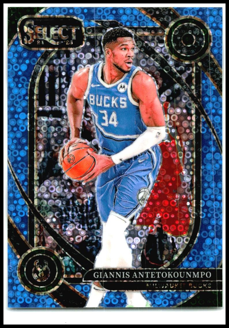 2024-25 Select Courtside Light Blue Disco #/99 #235 Gannis Antetokounmpo Bucks
