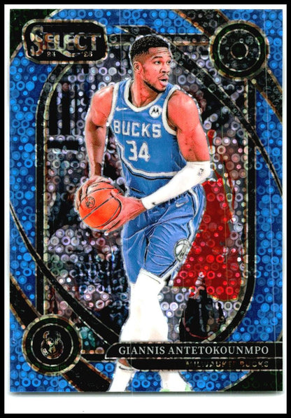 2024-25 Select Courtside Light Blue Disco #/99 #235 Gannis Antetokounmpo Bucks