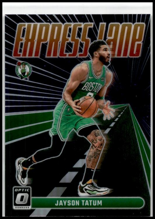 2023-24 Donruss Optic Express Lane Purple #12 Jayson Tatum Boston Celtics