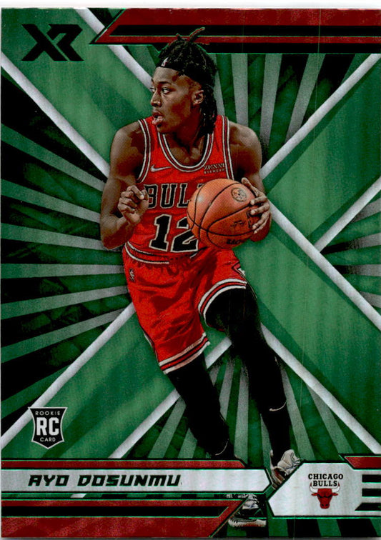 2021-22 Panini Chronicles Green #386 Ayo Dosunmu Chicago Bulls