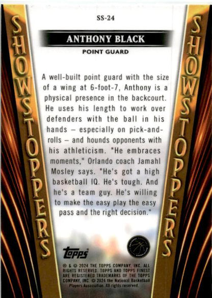 2023-24 Topps Finest Show Stoppers #SS-24 Anthony Black Orlando Magic