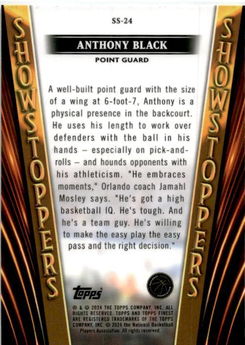 2023-24 Topps Finest Show Stoppers #SS-24 Anthony Black Orlando Magic