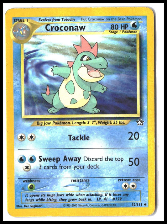 Croconaw (32) #032/111 Neo Genesis Uncommon