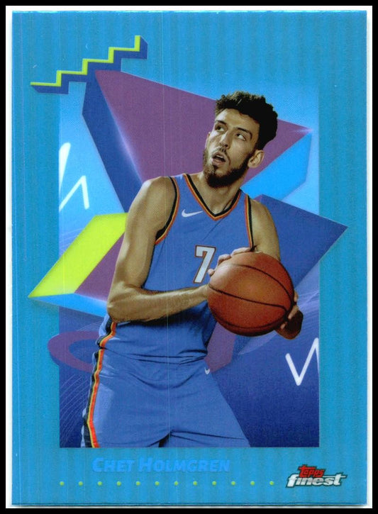 2024-25 Topps Finest Sky Blue #165 Chet Holmgren