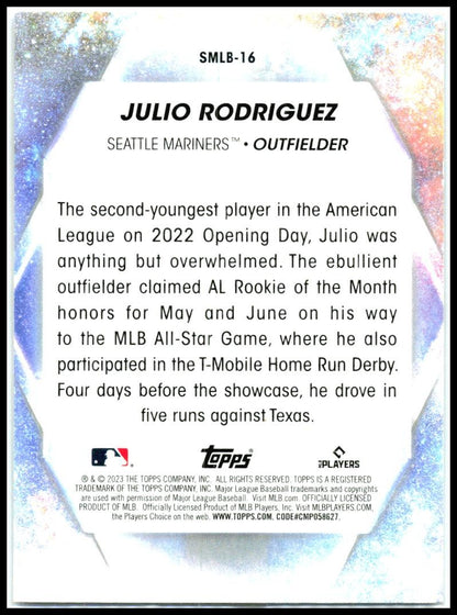 2023 Topps Stars of MLB #SMLB-16 Julio Rodriguez Seattle Mariners