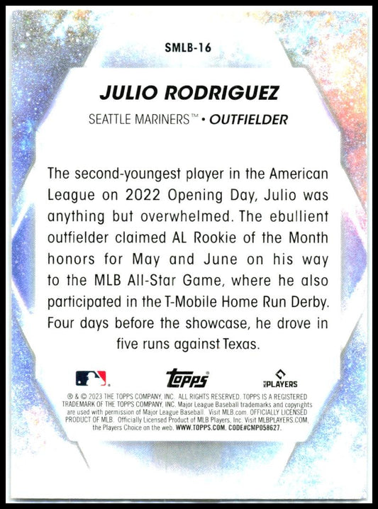 2023 Topps Stars of MLB #SMLB-16 Julio Rodriguez Seattle Mariners