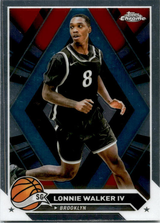 2023-24 Topps Chrome #177 Lonnie Walker IV Brooklyn Nets