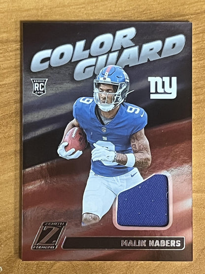2024 Panini Zenith Color Guard #CG5 Malik Nabers New York Giants