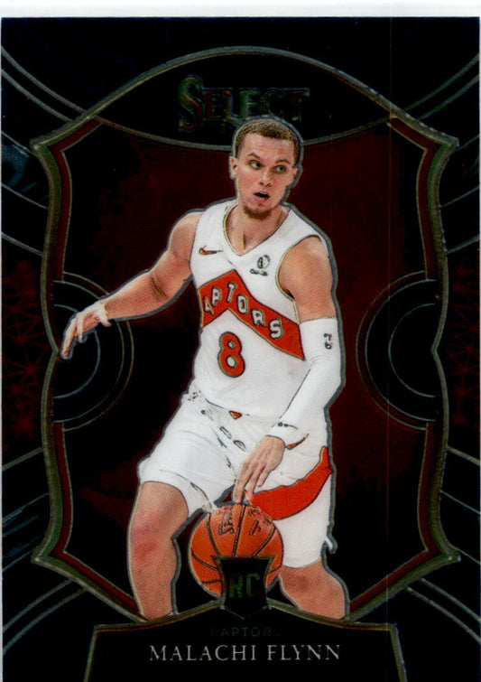 2020-21 Panini Select Blue #89 Malachi Flynn Toronto Raptors
