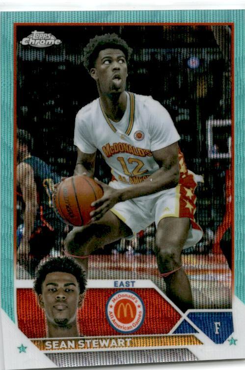 2023 Topps Chrome McDonald's All American Aqua Wave #10 Sean Stewart /199