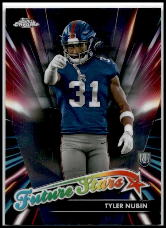 2024 Topps Chrome Future Stars #FS-18 Tyler Nubin New York Giants