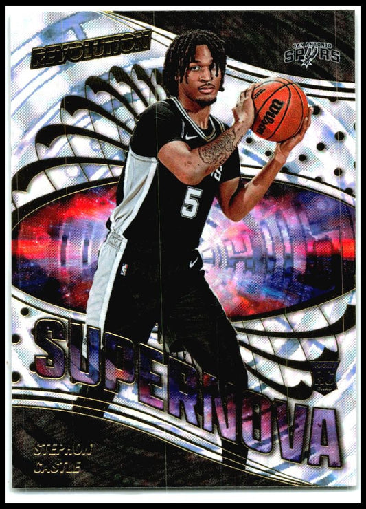 2024-25 Panini Revolution Supernova #16 Stephon Castle San Antonio Spurs