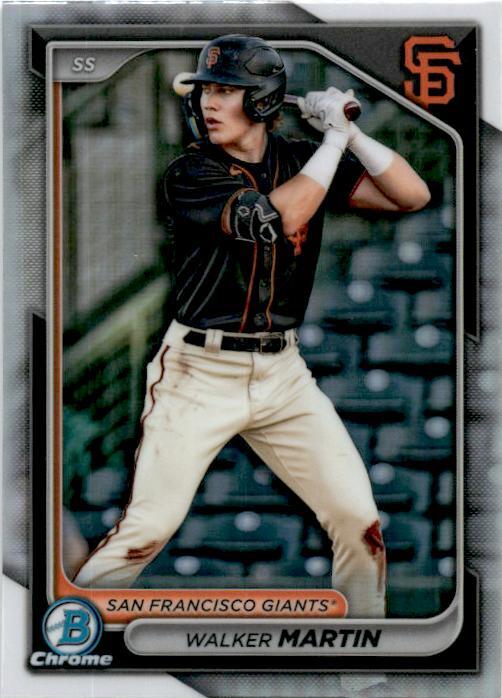 2024 Bowman Draft Chrome Refractor #BDS-152 Walker Martin San Francisco Giants