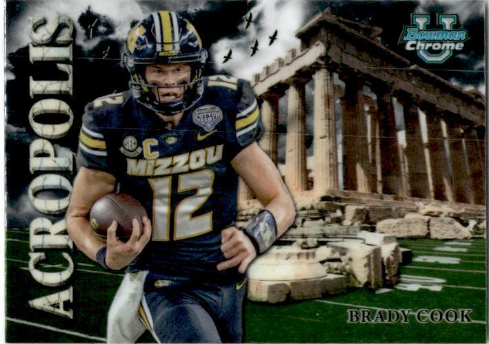 2024 Bowman University Chrome Acropolis #A-10 Brady Cook Missouri Tigers