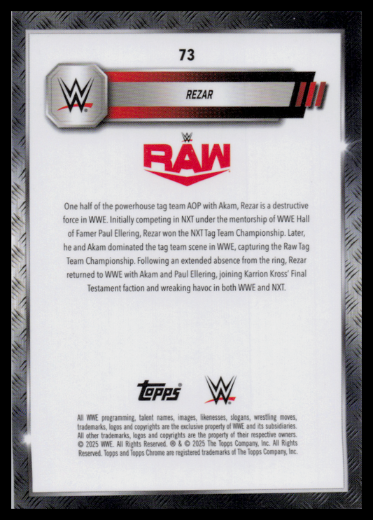 2024 Topps Chrome WWE #73 Rezar