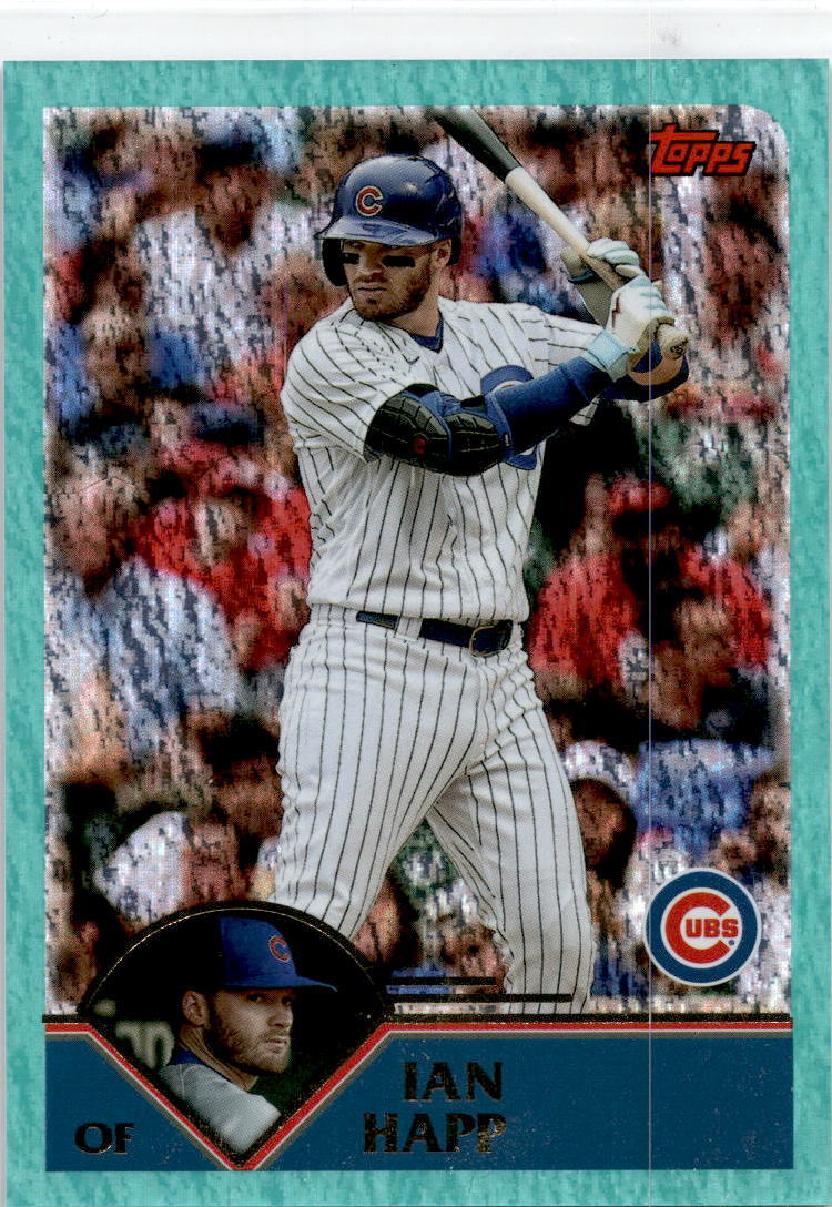 2023 Topps Archives Aqua Sparkle Foil #228 Ian Happ /75 Chicago Cubs