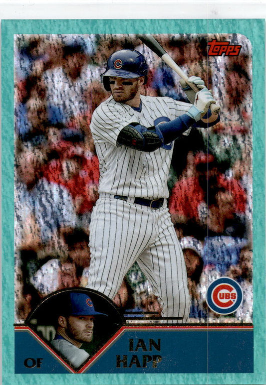2023 Topps Archives Aqua Sparkle Foil #228 Ian Happ /75 Chicago Cubs