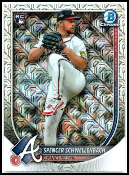 2025 Bowman Chrome Mojo Refractors #84 Spencer Schwellenbach Rookie Braves