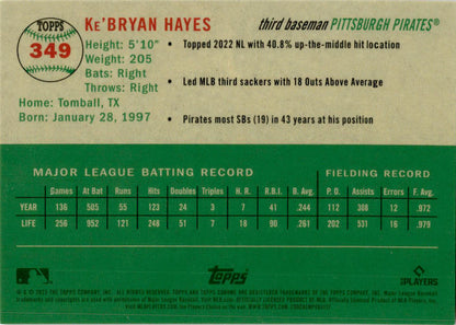 2023 Topps Chrome Platinum Anniversary Fuchsia Lava #349 Ke'Bryan Hayes