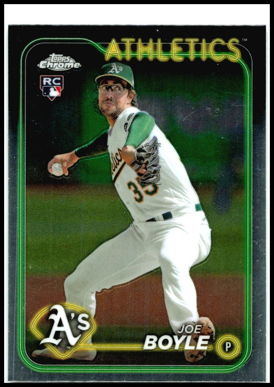 2024 Topps Chrome #91 Joe Boyle Rookie Oakland Athletics