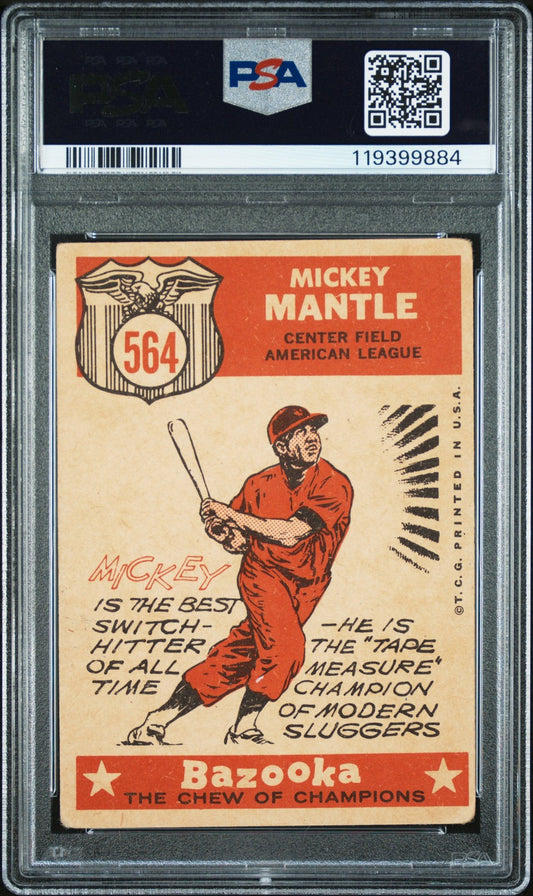 1959 Topps All Star #564 Mickey Mantle