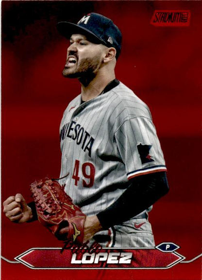 2024 Stadium Club Red Foil #154 Pablo López Minnesota Twins